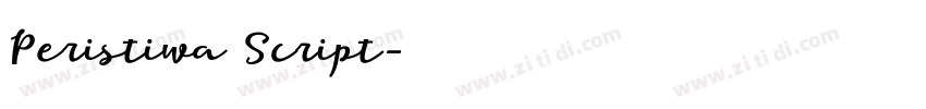 Peristiwa Script字体转换